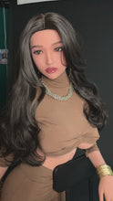 Load and play video in Gallery viewer, Renee: Lifelike Silicone Head Implanted Hair Sexy Gel Breasts TPE Sex Doll Realistic Rotatable Eyeballs Real Butt Love Doll
