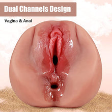 Load image into Gallery viewer, 2-1 Realistic Vagina with anal masturbator
