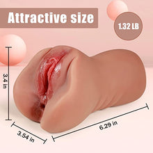 Load image into Gallery viewer, 2-1 Realistic Vagina with anal masturbator
