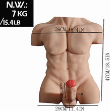 Load image into Gallery viewer, Half Body Male Sex doll 15.4lb with Butthole
