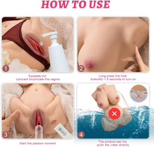 Load image into Gallery viewer, 16lb Vibrating Life Size Sex Doll Masturbator
