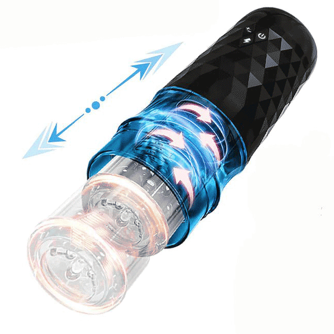 Automatic Masturbator with Telescopic Rotation