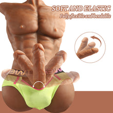 Load image into Gallery viewer, 16lb Big Black Cock Torso Doll
